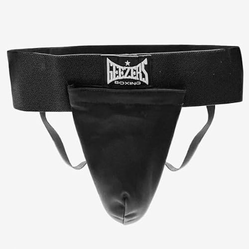 Geezers Boxing Cotton Groin Guards, Junior & Adults Cup Box Protector, Men Jockstrap Protector for Sparring, Grappling & Boxing (XXS)
