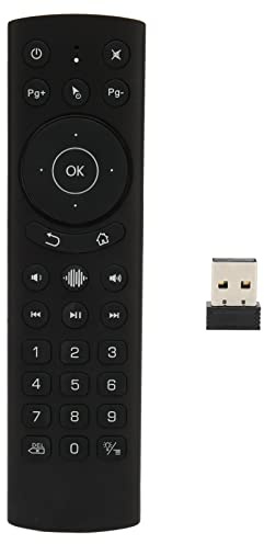 G20S Pro Voice Air Remote, Apprentissage IR, Clavier à Distance Rétroéclairé sans Fil USB avec Gyroscope pour TV Box, PC, Smart TV, Protector, HTPC, Etc.(G20S Pro)