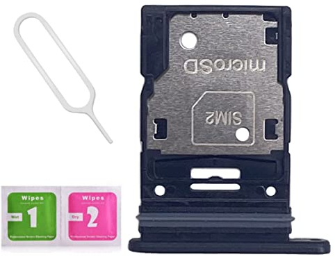 LNONLS A54 Dual SIM Card Tray Slot Holder Replacement for Samsung Galaxy A54 5G with SIM Card Tray Open Eject Pin and SD Card Tray SM-A546 (Awesome Graphite)