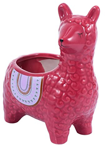 OFFSCH Kreativer Keramiktopf mit Tiermotiv für Pflanzen mit Abflussloch Moderner Cartoon Pflanztopf für Sukkulenten und Blumen für Wohnzimmer und Fensterbank