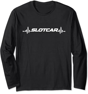 Slotcar Slotracing Hobby Regler Herzschlag Design Langarmshirt
