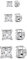 GUTERTOP 4 Paar Magnet Ohrringe Herren, Diamant Edelstahl Quadratisch (5-8 MM)