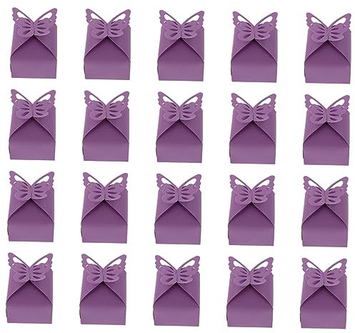 HOMOCONO 25stücke Schmetterling Papier Süßigkeitenboxen Für Hochzeiten Und Partys Leichte Und Sichere Verpackung Für Süßigkeiten Und Kleine Tiefem