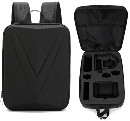 LiLiLiTok Drönare Bärryggsäck för DJI Flip Fly More Combo Drönare och RC Tillbehör, Svart, 37 x 27 x 12,5 cm, Sportig Unisex Ryggsäck, Svart, L