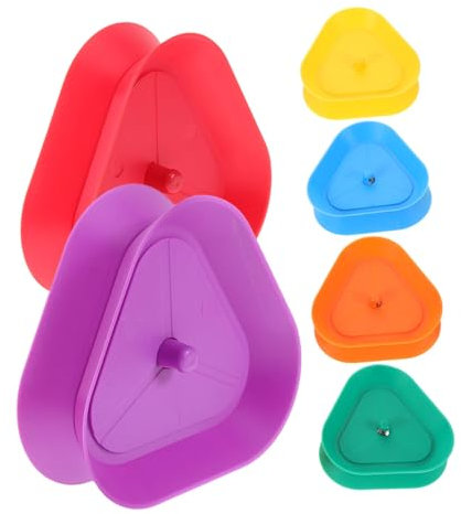 BESPORTBLE 6stücke Spielkartenhalter Aus Kunststoff Dreieckiger Kartenclip Kartenhalter Für Pokerpartys Handheld-pokerständer Spielkartentablett Kartendeckhalter Für Gesellschaftliche
