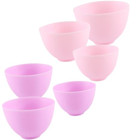 BATHVEVE 6stücke Silikon-rührschüssel Für Masken Verschiedene Diy- -silikonschalen Praktisch Und Langlebig