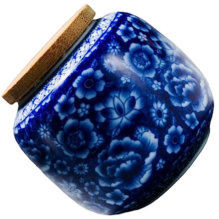 Garneck Boîte à Thé Fleurie Couvercle Bois Boîte De Rangement Pour Conserver Le Thé