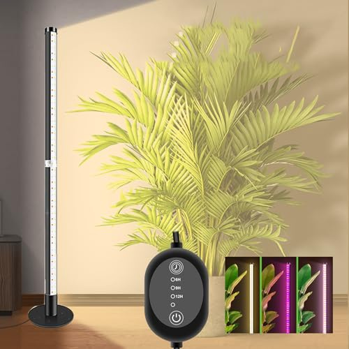 SciFiVisi Pflanzenlampe LED Vollspektrum, 162 LEDs Pflanzenlicht mit Timer 3 Beleuchtungsmodi, Hängend Stehend Grow Lampe für Indoor Pflanze Zimmerpflanzen (Höhe: 81 cm)