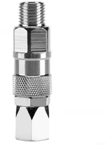 Manguera de alta presión de acero inoxidable de 1/10.2 cm para rociadores de pintura, junta giratoria de 360 ° para pulverizadores de pintura, conector de enchufe de rociador de pintura conjunta