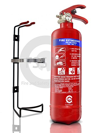 Transport/Vehicle Extinguisher. FSS UK 2 KG ABC Dry Powder FIRE Extinguisher. 70 B Rating BSI KITEMARKED Ideal for All Vehicles