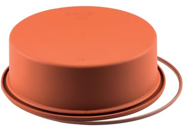 silikomart | SFT180 Stampo in Silicone per Torta STAMPO ROTONDO | Confezione da 1 Stampo per Dolci con Safe Ring, Antiaderente, Made in Italy