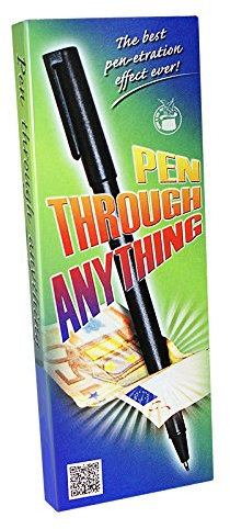 Pen Penetration Zaubertrick | Stift durch Geldschein zaubern| Kugelscheiber durchdringt Banknote | Ripped and Restored Money | Zauberstift für Profi-Zauberkasten | Magic Zaubertricks für Zauberer