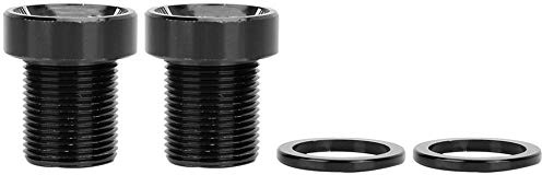 Perno de Fijación del Brazo de Manivela, Perno de Fijación de Manivela para Bicicleta, Aleación de Aluminio Duradero Tornillos del Brazo de Manivela de Bicicleta con Dos Colores Opcionales (Negro)