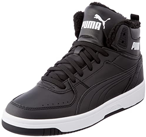 PUMA Unisex-Sneaker Rebound Joy Fur, Schwarz, 45 EU