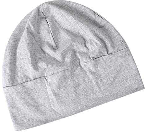 Sharplace Unisex Schlaf Kappe Leichte Weich Baumwolle Mütze Schlafmütze Slouch Beanie Mütze Nachtschlafmütze Schlafhaube Nachtmütze Nachtkappe Schlaf Kappen für Damen Herren