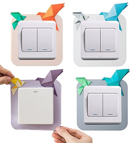 Danlai Bird Switch Stickers Decoration for Sockets Protection Wall Switches Stickers Covers Plugs Socket Stickers