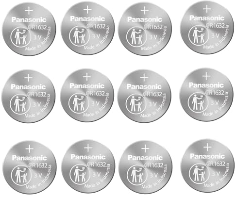 Panasonic CR1632 - Batteria al litio 3 V confezione da 12 pz