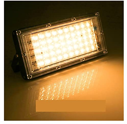 Genérico Luces de Seguridad Reflector para Exteriores Reflector LED 30W 50W 100W Proyector de luz de inundación para Exteriores Proyector de farola LED Exterior IP65 Impermeable para jardín