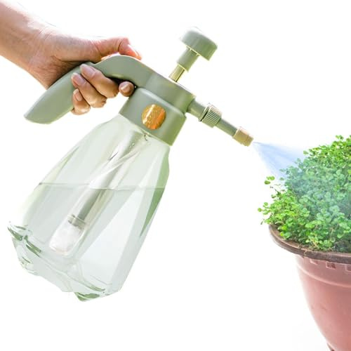 ETUCYNG Pulverizador de bomba – Botella pulverizadora a presión de mano – Pulverizador de jardín, pulverizador de agua a presión de bomba para césped, jardín, jardinería interior y exterior, limpieza