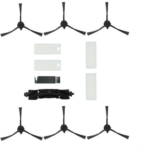 Ersatzteile für 360 S8 S8 Plus Saugroboter Zubehör, Rollenbürste + Seitenbürsten + Filter + Reinigungsbürste Staubsaugeraufsätze (B)