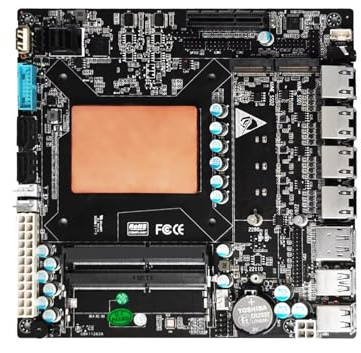 SJRC Carte mère 6 baies SATA3.0 NAS Core i5-1135G7, 17 x 17 cm, Mini ITX avec 4 x i226V 2.5GbE LAN, double carte M.2 NVMe DDR4 avec PCIE x4, PCle3.0 x4, 32 Go de RAM 1 To SSD