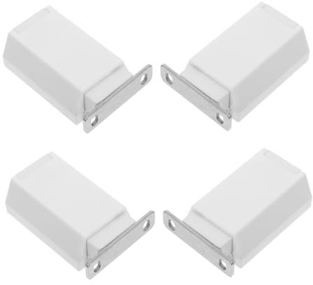 ULTECHNOVO 4pcs Magnetic Door Holder for Cabinets Push to Open Latch Hidden Push Catch Heavy Duty Magnetic Latches Door Catch for Kitchen
