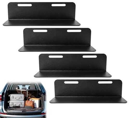 Juego de 4 fijaciones para maletero, 19 cm, fijación de maletero, organizador para asegurar la carga, limitación de maletero, fijo para coches, SUV, furgonetas, limitación de maletero, fijo