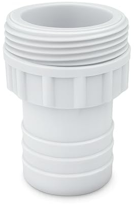 Racor Manguera Piscina 38mm Adaptador Aspiracion Filtracion Skimmer Limpiafondos Mantenimiento Piscinas Spa Conexion Segura sin Fugas (Racor móvil roscado)