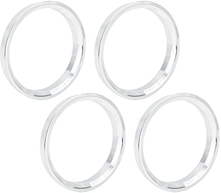 X AUTOHAUX 4 Stück 72,6 bis 64,1 mm Aluminium-Legierung Nabenzentrierringe | Spurverbreiterung für Auto