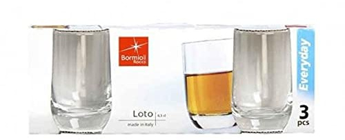 SET 3 BICCHIERI LIQUORE LOTO BORMIOLI