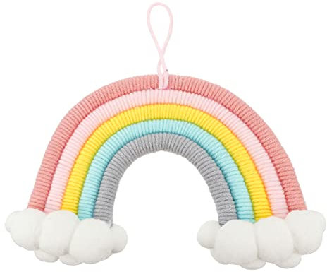 TOYANDONA Hängendes Dekorationszubehör Für Kinderzimmer Wunderschöner Regenbogen Und Wolken Ornament Handgefertigt Für Babyzimmer Und Mädchenzimmer Und