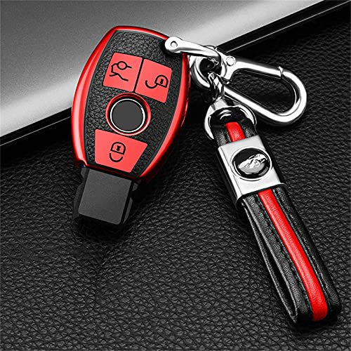VIdisp Autoschlüsseletui, passend für Mercedes Benz C-Klasse W203 W204 W205 W210 W211 W212 W221 W222