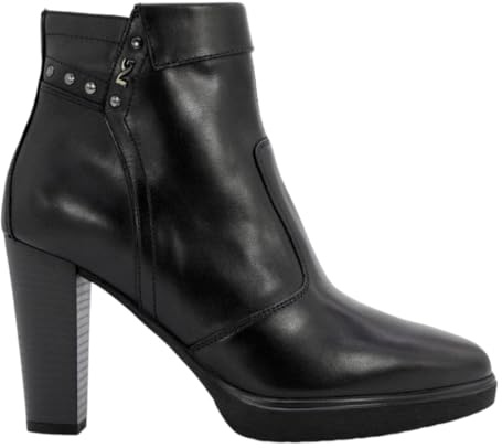 Nero Giardini Scarpe Tronchetti Donna Inverno I411210D 100 Stivaletti con Tacco Nero (35)