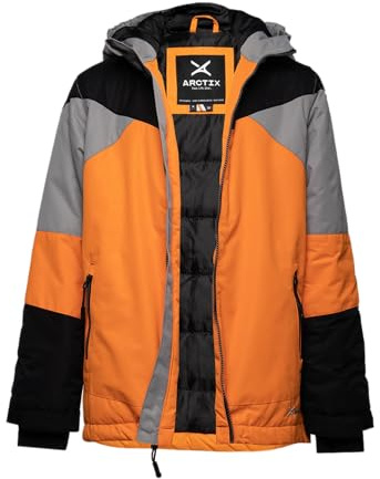 Arctix Boys Ronan Insulated Performance Winter Jacket, Burnt Orange, Medium