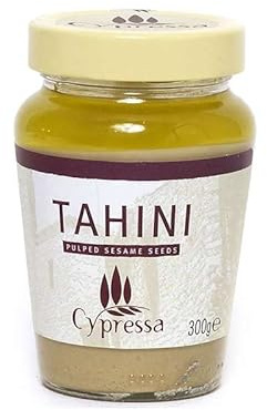 Tahini 100% Sésamo 300 g Pasta de Sésamo Pura y Cremosa para Hummus, Salsas y Repostería Estilo Oriente Medio y Mediterráneo