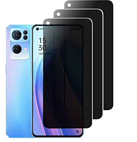 [3 Piezas] Protector Pantalla de Privacidad para OPPO realme GT Neo 2, Anti-Espía Cristal Vidrio Templado 3D Cobertura Completa 9H Dureza Antiarañazos Antihuellas Para OPPO realme GT Neo 2