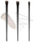 LICHUANUK Pinceaux Maquillages 3 PCS Set,Pinceau de Maquillage EyeLiner, Pour Sourcils Yeux Cil Angle Incliné ultra fin