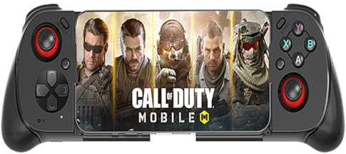 Megadream Phone Controllrt for iPhone Android with CASE Support, Hall Trigger, Turbo,MFi Wireless Bluetooth Gamepad Joystick for Xbox Game Pass/Google Stadia/Call of Duty Mobile/Genshin/Roblox(Black)