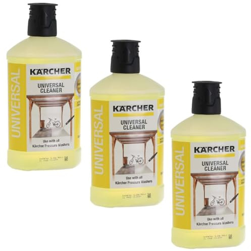 Masterpart Universal Cleaner 1L X 3 Plug And Clean Cleaning Detergent To Fit Karcher Pressure Washers Pack Of 3