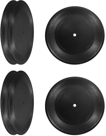 PATIKIL Vuoti Vinile Dischi 7 CD Falsi Vinili Decorativi Dischi Nero 6pz
