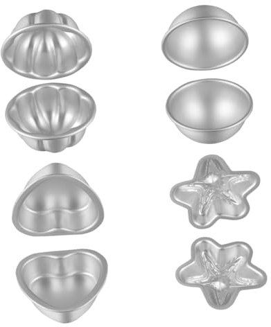 DIYEAH 4satz Badebombenform aus Aluminiumlegierung Cupcake-form für Badesalz Diy-backwerkzeug Badesalzbombenform Backform Badebomben