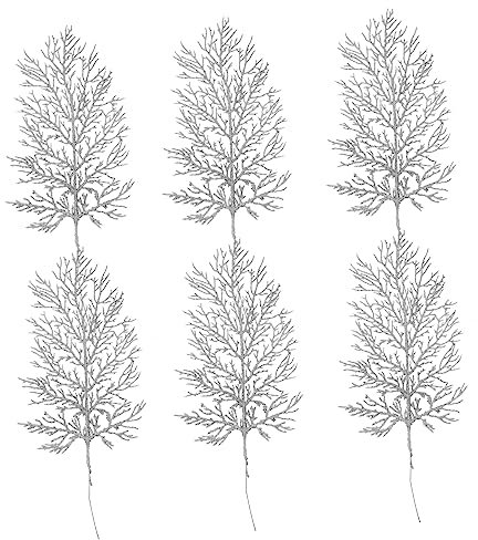 ORFOFE 6stücke Weihnachts Hohl Weihnachtsbaum Hängen Künstliche Dekoration Für Baum Girlande Geschenk Schleife Kamin