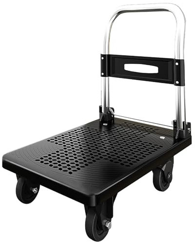 Sackkarre Klappbar，Transportwagen Klappbar，Transportwagen，Plattformwagen，Sup Transportwagen，Hochleistungs-Plattformwagen für die Garage, zusammenklappbarer Hoch