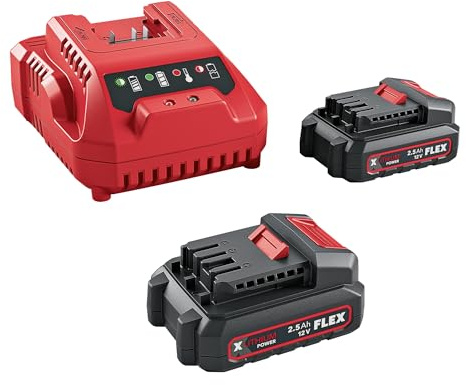 Flex P-Set 12-22 Q (Bestehend aus einem Ladegerät und zwei Akku-Packs, 12 V, Ersatzakku) 531719