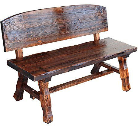Gartenbank, Parkbank, Außenbank mit Rückenlehne, umbaubare Bank, Möbel, Kinderbank, kleine Bank für Terrasse, Hof, Park, Veranda, Tragkraft 200 kg (100x47x73cm