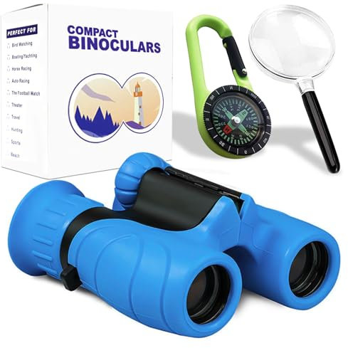 MeYuxg Fernglas für Kinder, Vergrößerung 8X21, Fernglas Klein Geschenk für Jungen & Mädchen, ab 8 Jahre ab 4, 5, 6, 7, 8, 9 Jahre, Fernrohr Outdoor Spielzeug Weihnachten Geschenke