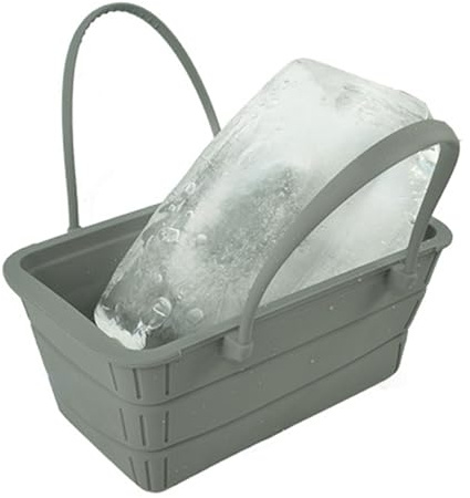 Folding Ice Bucket | Wine Drink Chilling Tub | Portable 3700ml Foldable Reusable Leak Proof Bin For Beach Weddings Boating Picnics Outdoor BBQs Camping
