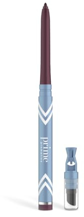 PRIME PROMETICS PrimeEyes Glide Eyeliner for Mature Women – Waterproof, Long-Stay and Mess-Proof – Gel Creme Texture, Discreet Sharpener and Effective Smudger (Mulberry)