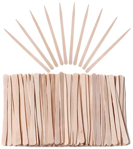 200 Pezzi Spatole in Legno per Ceretta Sopracciglia 88x5mm, Bastoncini in Legno per Depilazione, Applicatori Igienici per Bellezza Fai da Te, Cura Viso e Hobby Creativi