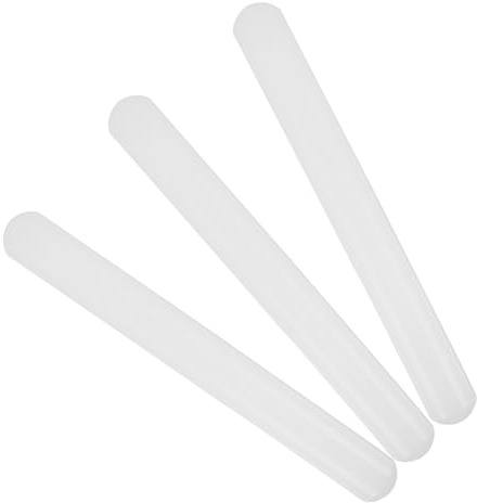 Hohopeti Set 3 Mattarelli Piccoli in Plastica Alimentare Antiaderente, Rullo per Impastare senza Manico 2,5x23 Cm, Utensili da Cucina per Dolci, Torte e Pasta, per Uso Domestico
